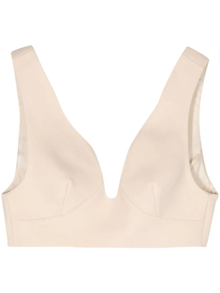  Jil Sander Virgin-wool Brallete Top - Neutrals 