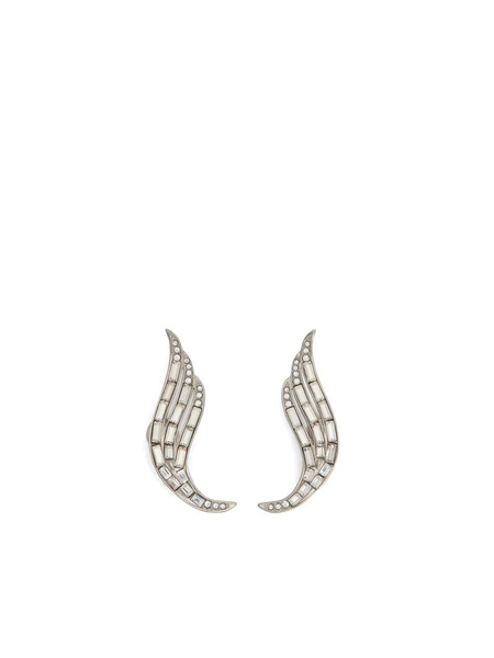  Jil Sander Wing-shaped Earrings - Silver 