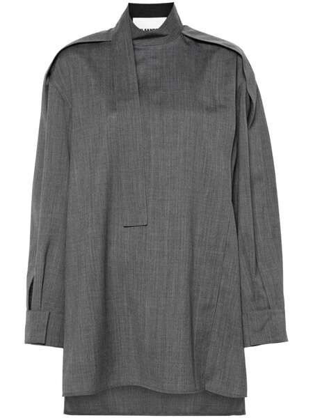  Jil Sander Wool Blouse - Grey 
