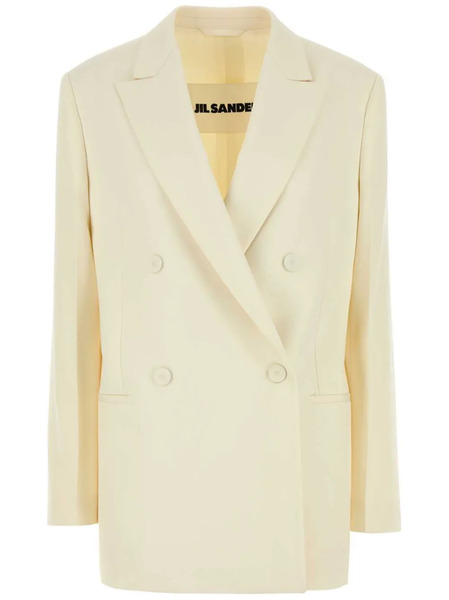  Jil Sander Wool Double-breasted Blazer - Neutrals 