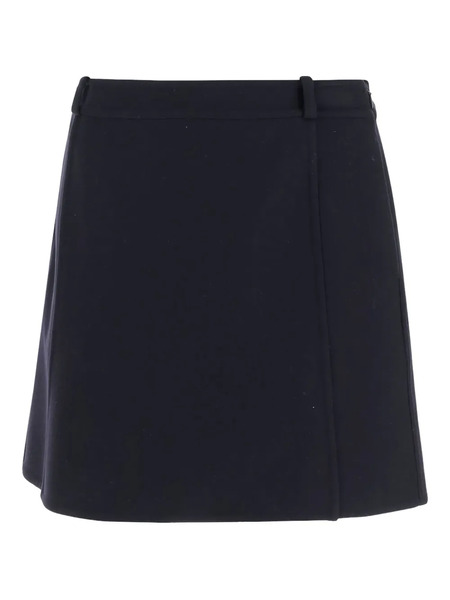  Jil Sander Wool Mini Skirt - Blue 