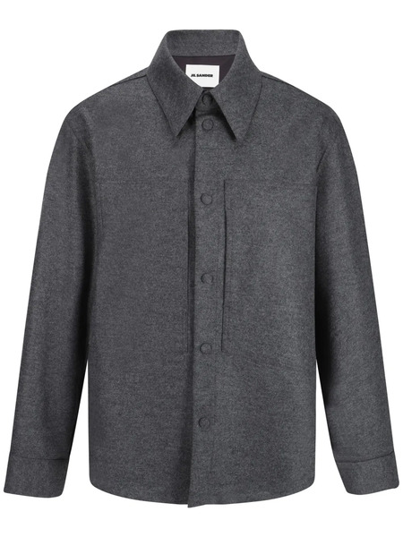  Jil Sander Wool Shirt - Grey 