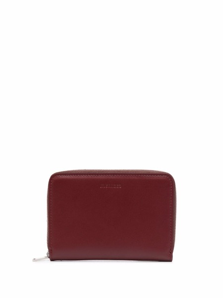  Jil Sander Zip-around Leather Wallet - Red 