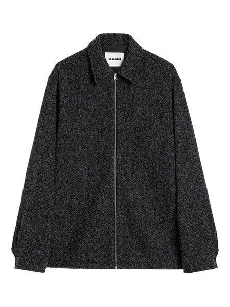  Jil Sander Zip-front Collar Jacket - Grey 
