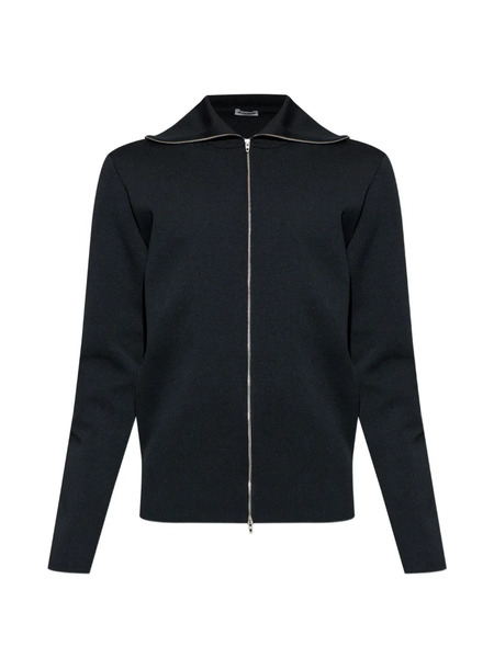  Jil Sander Zip-up Cardigan - Black 
