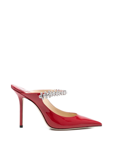  Jimmy Choo Bing Crystal-embellishment Mules - Red 