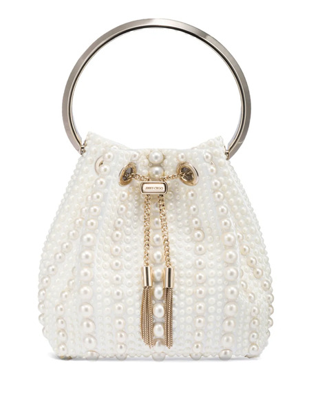  Jimmy Choo Bon Bon Satin Mini Bag - Neutrals 