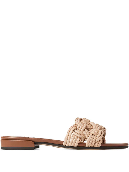  Jimmy Choo Chara Flat Sandals - Neutrals 