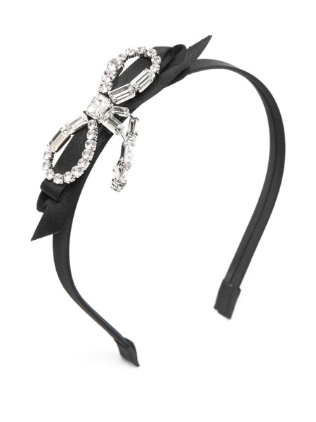  Jimmy Choo Crystal-bow Headband - Black 