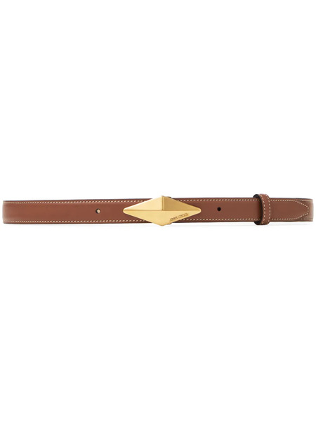  Jimmy Choo Diamond-clasp Belt - Brown 