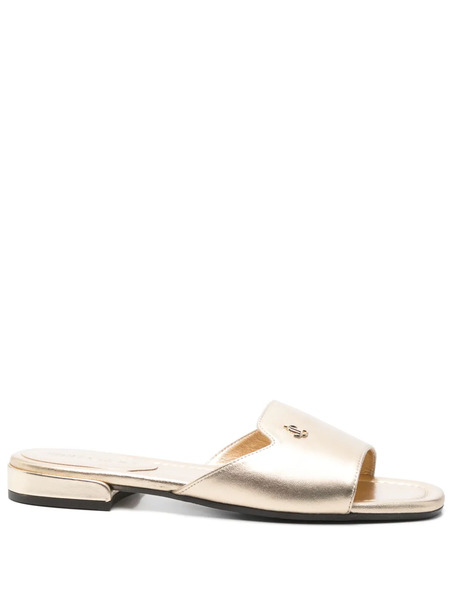  Jimmy Choo Dina Slides - Gold 