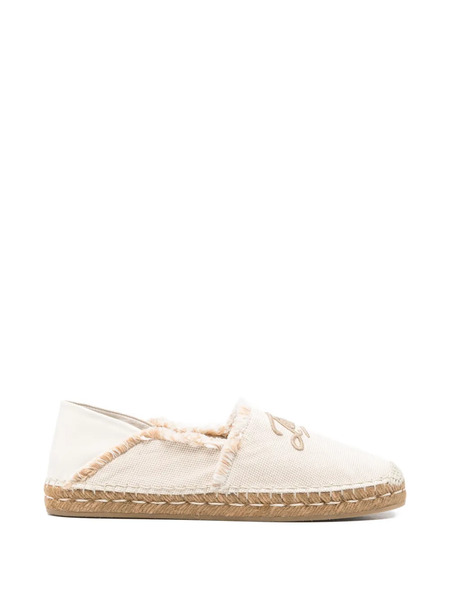  Jimmy Choo Embroidery Fringed Espadrilles - Neutrals 