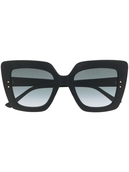  Jimmy Choo Eyewear Auri Square-frame Gradient Sunglasses - Black 