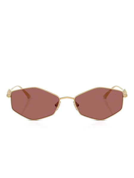  Jimmy Choo Eyewear Geometric-frame Sunglasses - Gold 