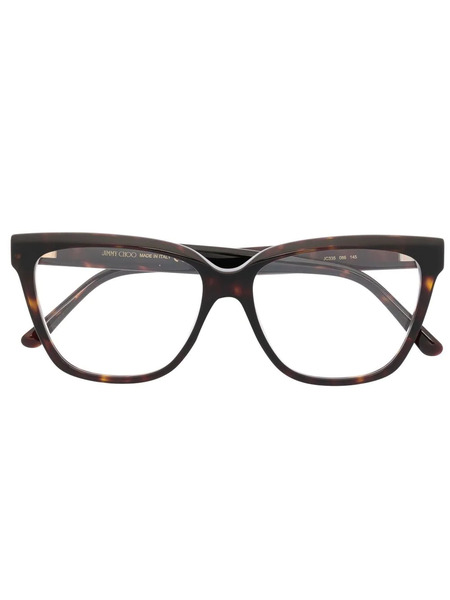  Jimmy Choo Eyewear Square-frame Glasses - Brown 