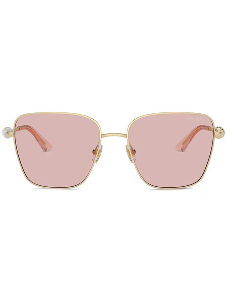  Jimmy Choo Eyewear Square-frame Sunglasses - Gold 