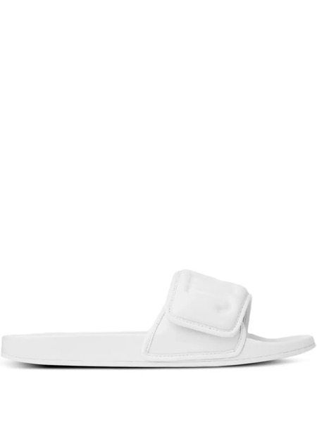  Jimmy Choo Fitz Logo-debossed Strap Slides - White 
