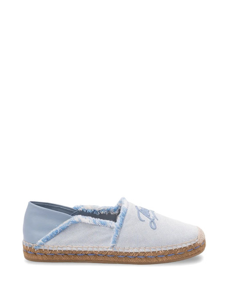  Jimmy Choo Frayed Logo Espadrilles - Blue 