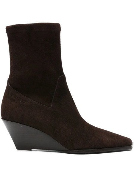  Jimmy Choo Hadley Suede-wedge Boots - Brown 