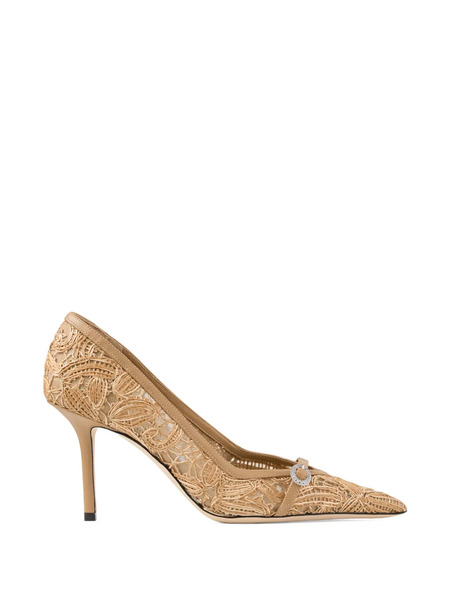  Jimmy Choo Keari Buckle Pumps - Neutrals 