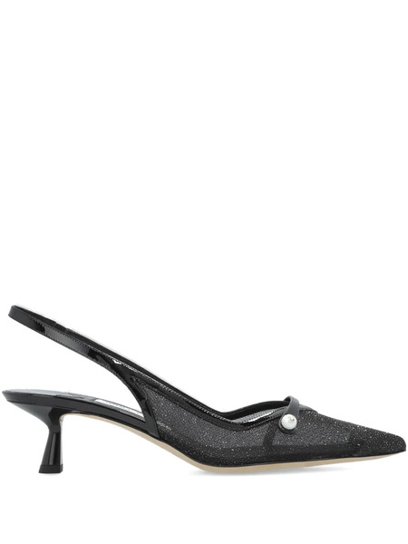  Jimmy Choo 45mm Amita Slingback Pumps - Black 
