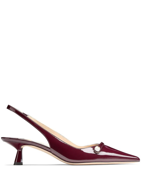  Jimmy Choo 45mm Amita Slingback Pumps - Red 