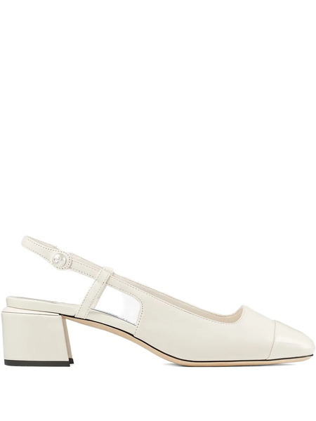 Jimmy Choo 45mm Elisa Sling-back Pumps - Neutrals 