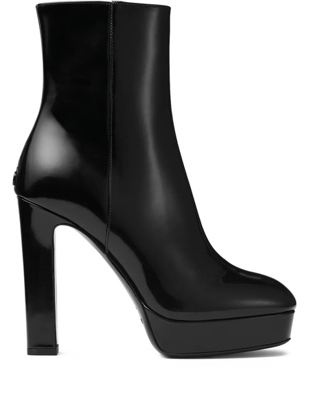  Jimmy Choo 120mm Marene Platform Ankle Boots - Black 