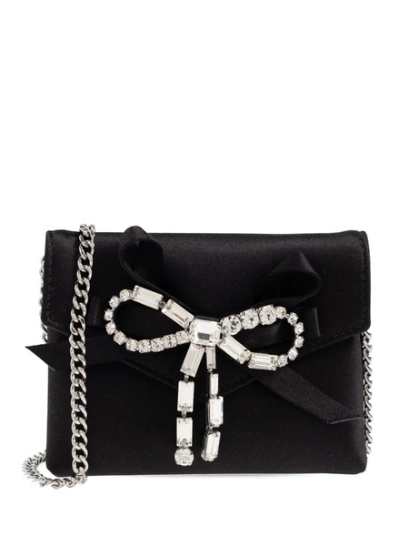  Jimmy Choo Soft Cardholder With Chain - Black 