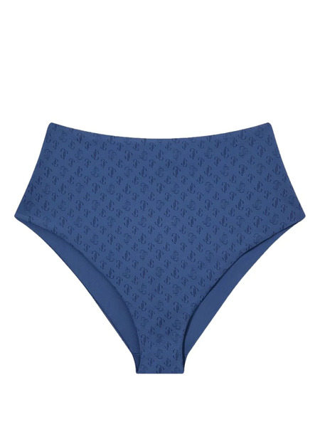  Jimmy Choo Suma Monogram Bikini Bottoms - Blue 