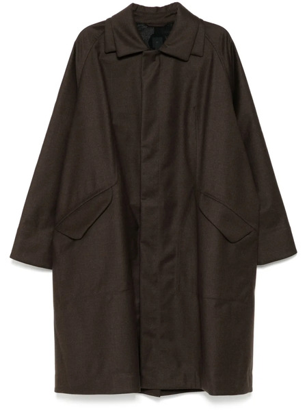  J.lal Atlas Single-breasted Coat - Brown 