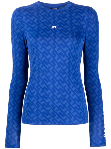  J.lindeberg Logo-print Compression Top - Blue 