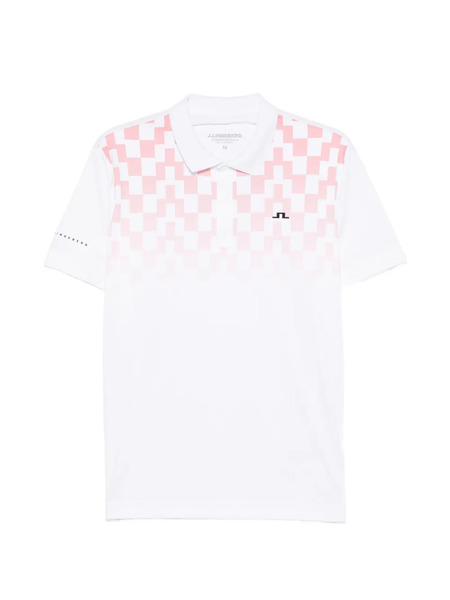  J.lindeberg Print Polo - White 