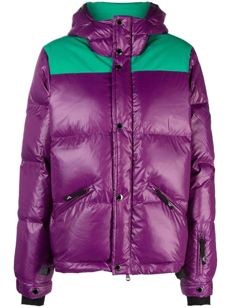  J.lindeberg Solar Colour-block Padded Jacket - Purple 
