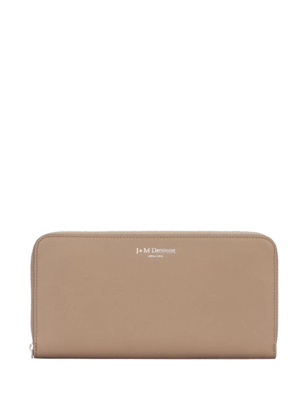  J&m Davidson Zip-around Leather Wallet - Brown 