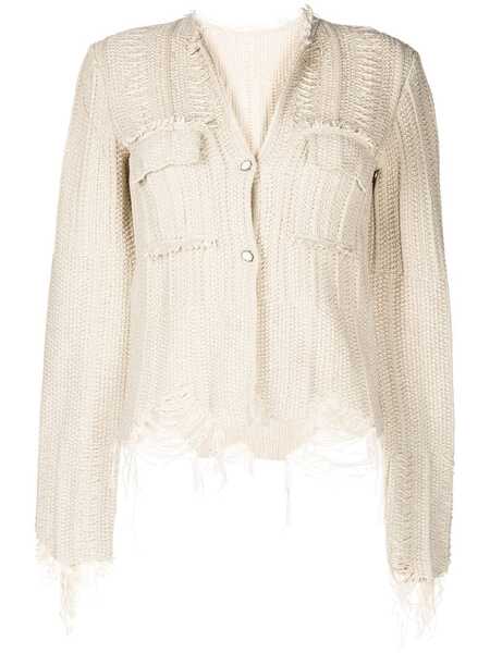  Jnby Cropped Button-up Cardigan - Neutrals 