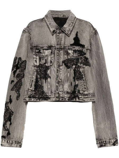  Jnby Distressed Denim Jacket - Grey 