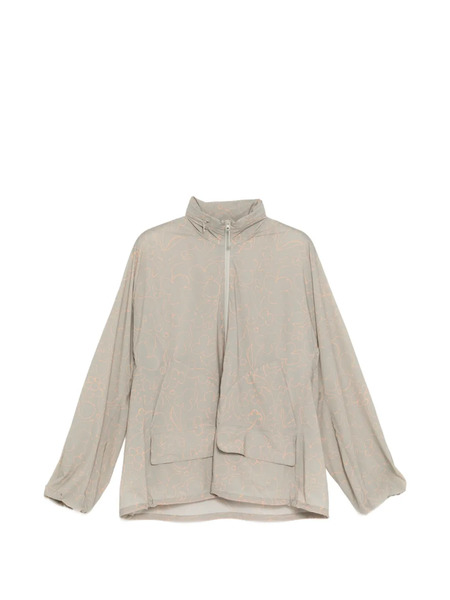  Jnby Floral-print Oversized Jacket - Neutrals 