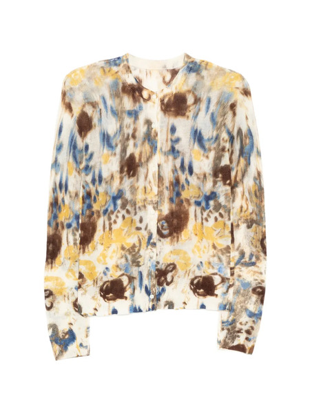 Jnby Printed Cardigan - Neutrals 