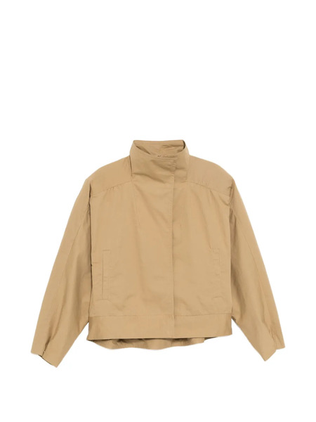  Jnby Stand-collar Twill Jacket - Neutrals 