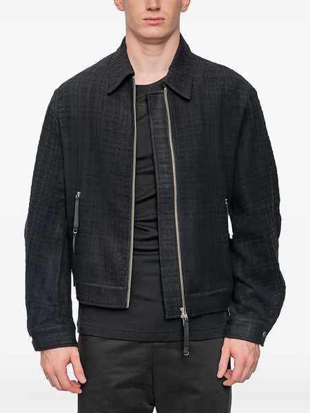  Joe Chia Maul Zipped Overshirt - Black 