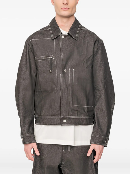  Joe Chia Zip-pocket Denim Jacket - Grey 