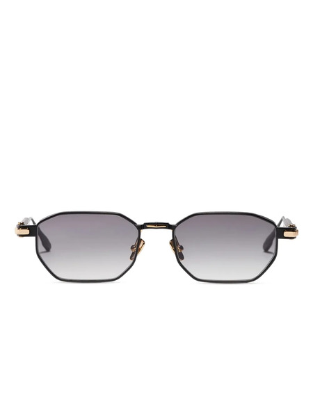  John Dalia Axel Geometric-frame Sunglasses - Black 