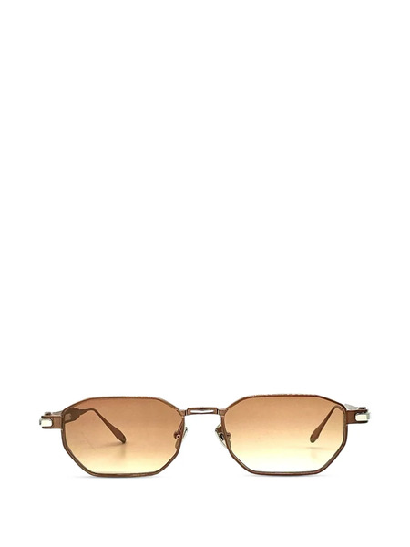  John Dalia Axel Geometric-frame Sunglasses - Brown 