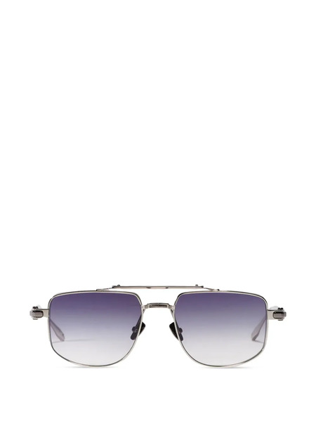  John Dalia Double Bridge Square-frame Sunglasses - Silver 