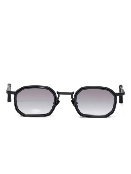  John Dalia Geometric Frame Sunglasses - Black 