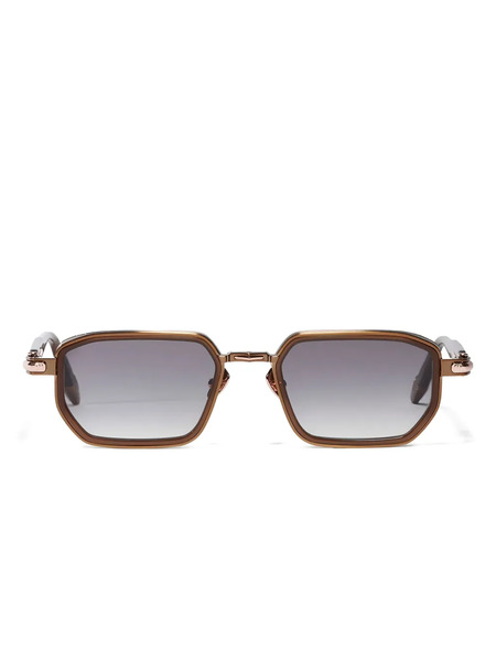  John Dalia Miles Geometric-frame Sunglasses - Brown 