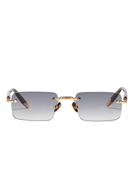  John Dalia R01 Square-frame Sunglasses - Grey 