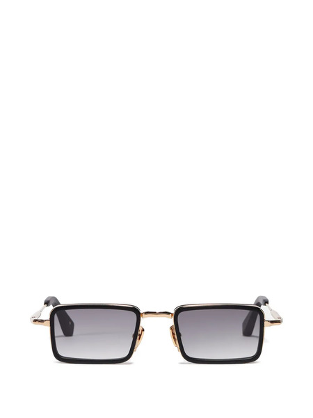  John Dalia Rectangle Sunglasses - Black 