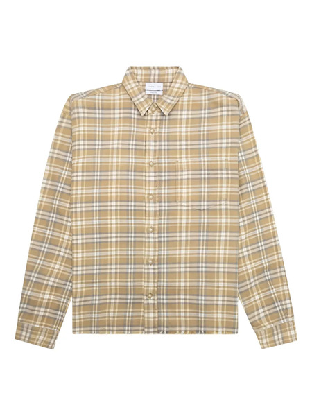  John Elliott Frayed Check-pattern Shirt - Neutrals 